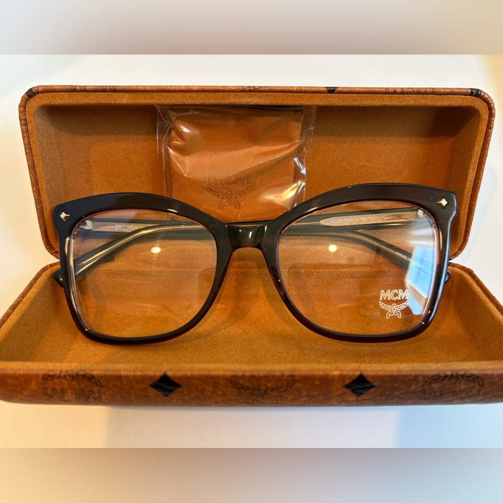 MCM Textured Brown Eyewear
